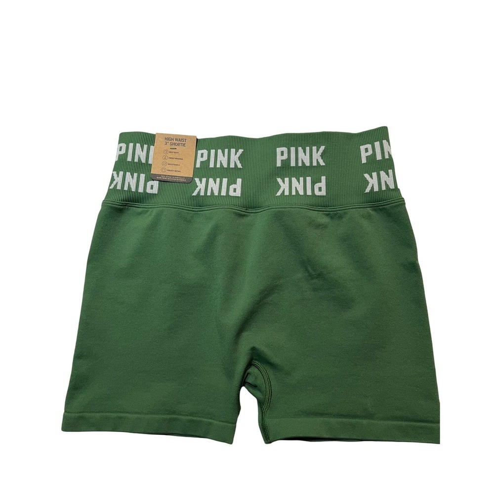Victoria's Secret PINK Seamless High Waist Shortie Green Women's Size M